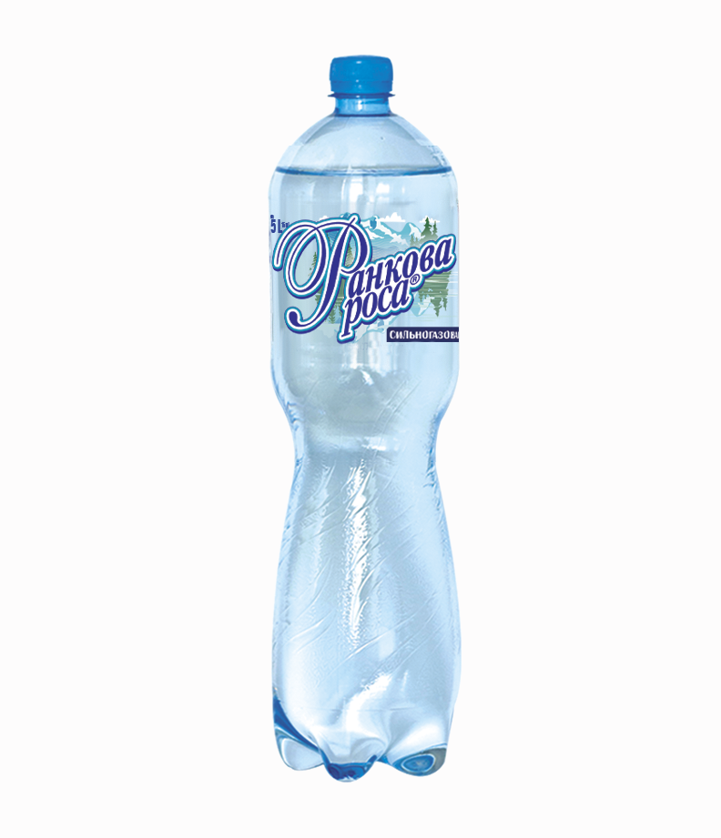 Вода питна оброблена "Ранкова роса" 1,5л сильногазована